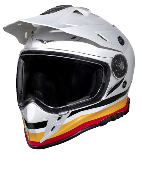 MOTO GUZZI HELM V85 ADVENTURE WHITE